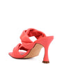 GLAM GIRL TWISTED STRAP SPOOL HEELED SANDALS