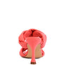 GLAM GIRL TWISTED STRAP SPOOL HEELED SANDALS