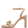 BOTTOM KISS CHAIN STRAP BLOCK HEEL SANDALS