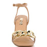 BOTTOM KISS CHAIN STRAP BLOCK HEEL SANDALS