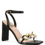 BOTTOM KISS CHAIN STRAP BLOCK HEEL SANDALS