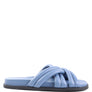 TORA QUILTED STRAP SLIDER FLATS