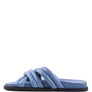 TORA QUILTED STRAP SLIDER FLATS