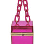 Acrylic Chain Handle See Thru Crossbody Clutch