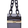 Acrylic Chain Handle See Thru Crossbody Clutch