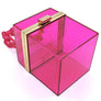 Acrylic Chain Handle See Thru Crossbody Clutch