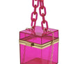 Acrylic Chain Handle See Thru Crossbody Clutch