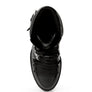 WILLOW CUSHION COLLARED LACE-UP HIGH ANKLE BOOTS