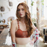 Boho Eye Lace Applique Bralette