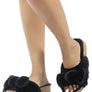 FUZZ BOW FUR FLATS