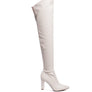 ZADE THIGH HIGH LONG BOOTS IN STRETCH PATENT PU