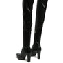 ZADE THIGH HIGH LONG BOOTS IN STRETCH PATENT PU