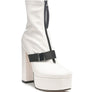 BOOMER CHUNKY HIGH BLOCK HEEL BOOTS