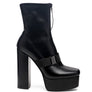 BOOMER CHUNKY HIGH BLOCK HEEL BOOTS