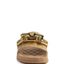 MIAMI SHOT BLING CHAIN STRAP WOVEN SLIP ON FLATS