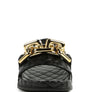MIAMI SHOT BLING CHAIN STRAP WOVEN SLIP ON FLATS