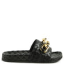 MIAMI SHOT BLING CHAIN STRAP WOVEN SLIP ON FLATS