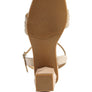 ILLUSION GEOMETRIC CUT DIAMANTE CHAIN SANDAL