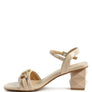 ILLUSION GEOMETRIC CUT DIAMANTE CHAIN SANDAL