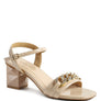 ILLUSION GEOMETRIC CUT DIAMANTE CHAIN SANDAL