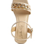 ILLUSION GEOMETRIC CUT DIAMANTE CHAIN SANDAL