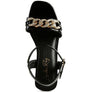 ILLUSION GEOMETRIC CUT DIAMANTE CHAIN SANDAL