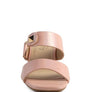 HOOKUP GEOMETRIC CUT BLOCK HEEL SLIDES