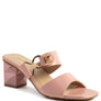 HOOKUP GEOMETRIC CUT BLOCK HEEL SLIDES
