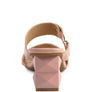 HOOKUP GEOMETRIC CUT BLOCK HEEL SLIDES