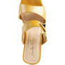 HOOKUP GEOMETRIC CUT BLOCK HEEL SLIDES