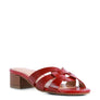SONNET LOW HEEL SLIDE SANDALS