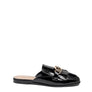 GLADIOLI METAL BUCKLED FRINGE DETAIL MULES