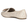 DEWDROPS EMBELLISHED CASUAL BOW LOAFERS