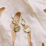 Golden Sunrise Artisan Beaded Drop Earrings