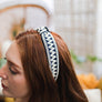 Embroidered Stitch Boho Knotted Headband