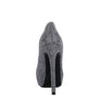 CLARISSE Diamante Faux Suede high Heeled Pumps