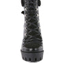 PINES Faux Leather Fur Collared Ankle Boots