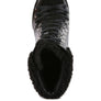 PINES Faux Leather Fur Collared Ankle Boots