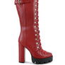 MAGNOLIA Cushion Collared Lace Up Boots
