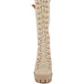 MAGNOLIA Cushion Collared Lace Up Boots