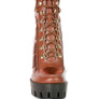 SCOTCH High Heel Quilted Satin Biker Boots