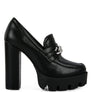 Y2K Chunky High Block Heeled Loafers