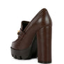 Y2K Chunky High Block Heeled Loafers