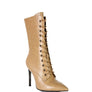 KNOCTURN Croc Textured Over The Ankle Boots