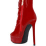 High Heeled Patent PU Stiletto Boot