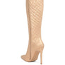 Tinkles Quilted High Heeled Calf Boots