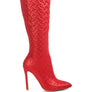 Tinkles Quilted High Heeled Calf Boots