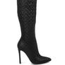 Tinkles Quilted High Heeled Calf Boots