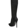 Tinkles Quilted High Heeled Calf Boots