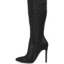 Tinkles Quilted High Heeled Calf Boots